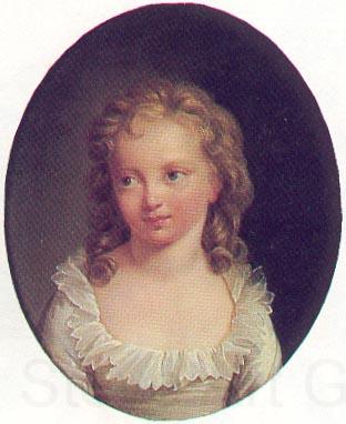 Alexander Kucharsky Portrait of Marie Therese de France France oil painting art
